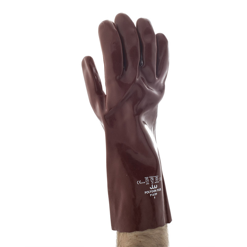 Polyco Polygen Plus 35cm PVC Gloves P13 Gloves.co.uk